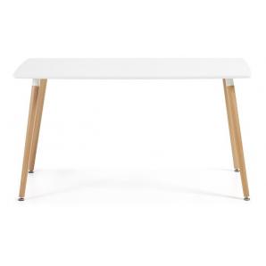 Mesa nury new, madera, tapa blanca, 160 x 90 cms - Imagen 1