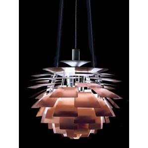 Lámpara artic, aluminio, cobre, 48 cms. de diámetro - Imagen 1