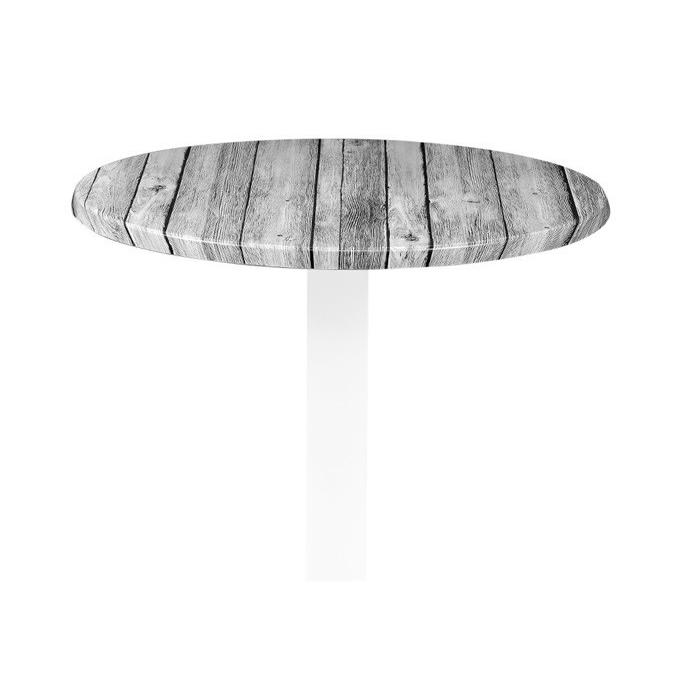 Tablero de mesa werzalit alemania, antique white 202, 70 cms de diámetro*. - Imagen 1