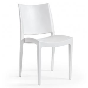 4 Sillas beybe, apilable,  polipropileno blanco* - 4 unidades - Imagen 1