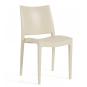 4 Sillas beybe, apilable,  polipropileno beige - 4 unidades - Imagen 4
