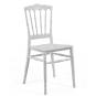4 Sillas wedding, polipropileno blanco - 4 unidades - Imagen 2