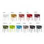 4 Sillones bill, apilable,  polipropileno antracita - 4 unidades - Imagen 3