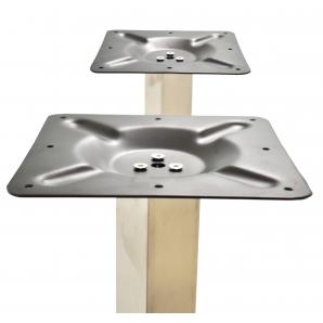 2 Bases de mesa ipanema, acero inoxidable, 70*40*72 cms, pulido satinado - 2 unidades - Imagen 1