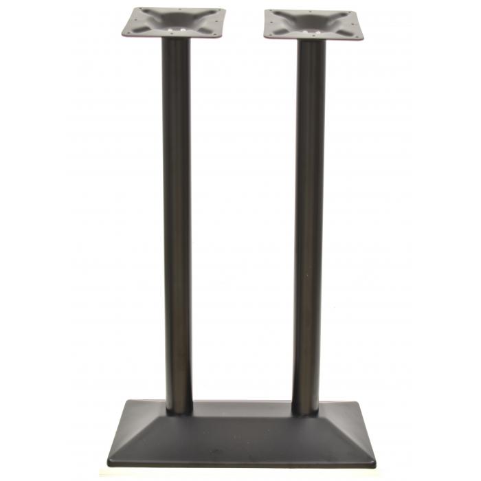 2 Bases de mesa soho, alta, rectangular, negra, 70*40*110 cms - 2 unidades - Imagen 1