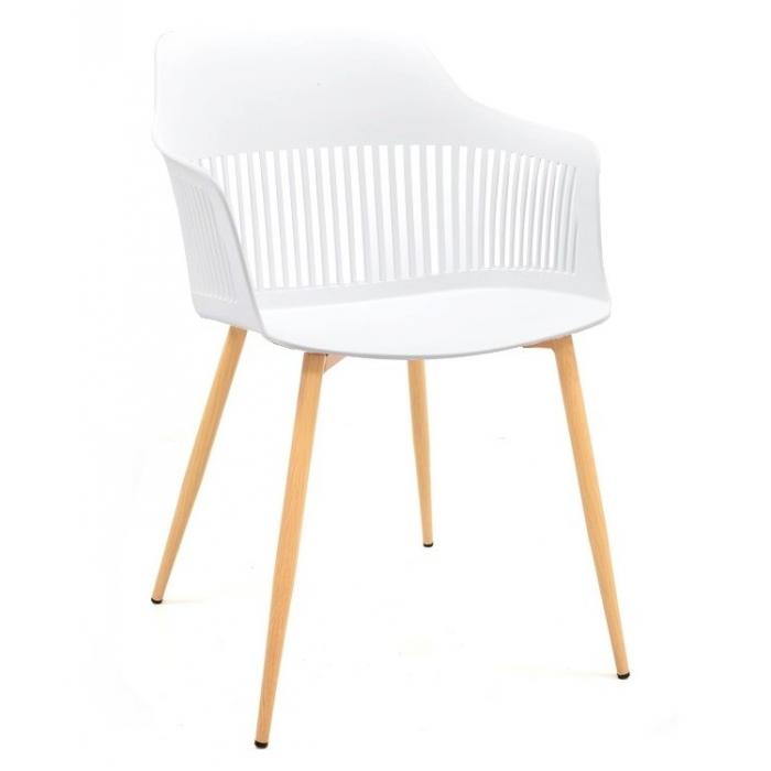 4 Sillones alcazaba, metal, polipropileno blanco - 4 unidades - Imagen 1 4 Sillones alcazaba, metal, polipropileno blanco - 4 unidades - Imagen 1