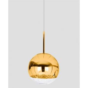 Lámpara karim, colgante, cristal, dorado - transparente, 25 cms de diámetro - Imagen 1