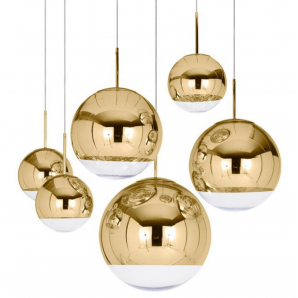 Lámpara karim, colgante, cristal, dorado - transparente, 25 cms de diámetro - Imagen 2