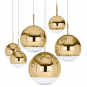 Lámpara karim, colgante, cristal, dorado - transparente, 30 cms de diámetro - Imagen 2