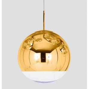 Lámpara karim, colgante, cristal, dorado - transparente, 40 cms de diámetro - Imagen 1