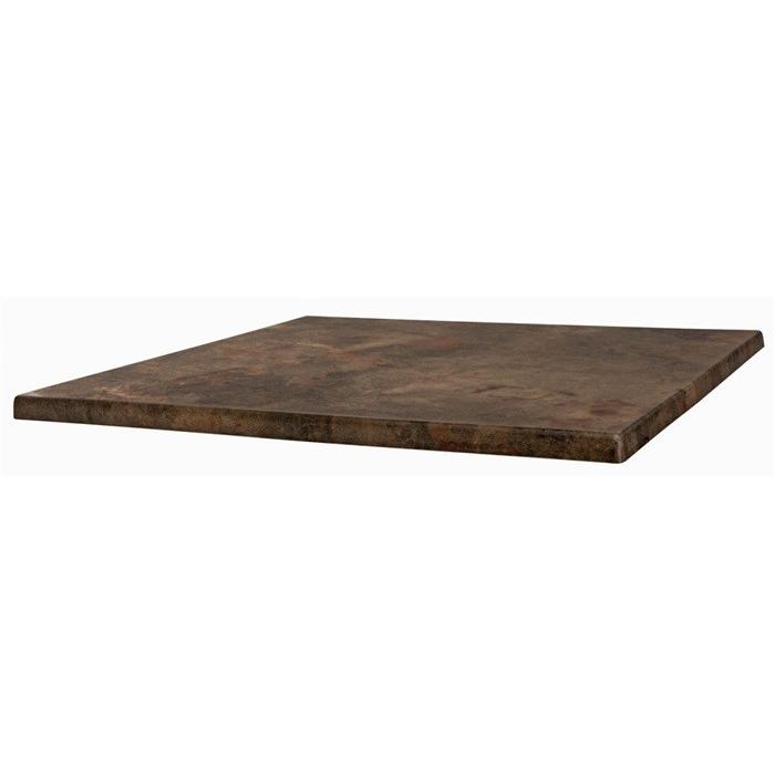 2 Tableros de mesa werzalit-sm, marrón óxido 223, 80 x 80 cms* - 2 unidades - Imagen 1