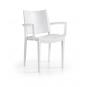 30 Sillones beybe, apilable, polipropileno blanco - 30 unidades - Imagen 1