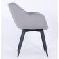 2 Sillones fabio, metal, tapizado velvet 19 gris - 2 unidades - Imagen 3