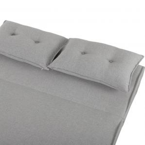 Sofá cama vilna, 2 plazas, tejido liner gris claro - Imagen 7