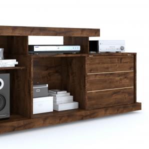 Mueble pandora, multiusos, madera, roble y gris, 160 cms. - Imagen 3