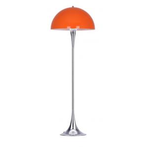 Lámpara veypa, de pie, metal, cromada, naranja - Imagen 1