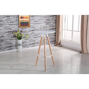Mesa otilia new, alta, madera, tapa blanca de 60 cms - Imagen 1