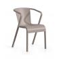 4 Sillones lugo, apilable,  polipropileno antracita* - 4 unidades - Imagen 2