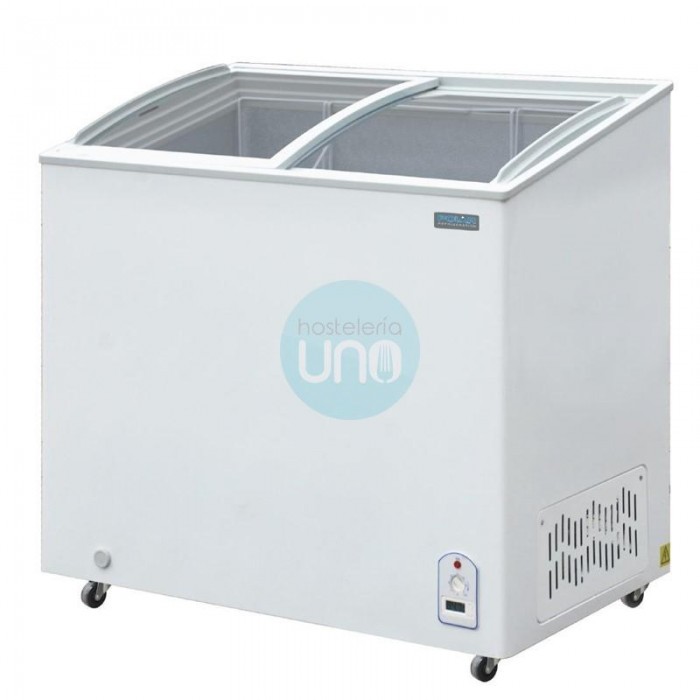 Arcón congelador 200 Litros con puertas deslizantes de Vidrio Polar Arcón congelador 200 Litros con puertas deslizantes de Vidrio Polar