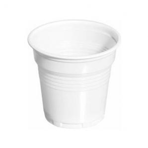 Vaso plastico blanco cafe 100cc x100uni. - Imagen 1