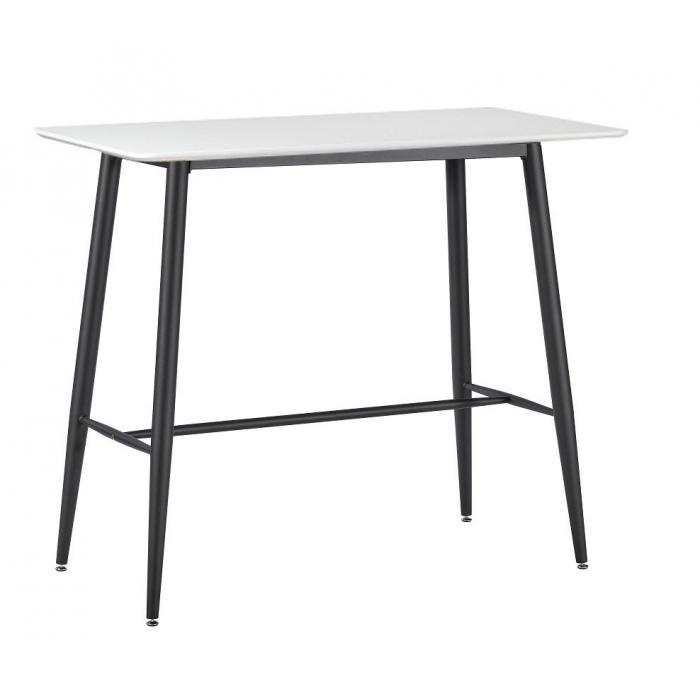 Mesa nitra, alta, metal, tapa blanca, 120 x 60 cms - Imagen 1