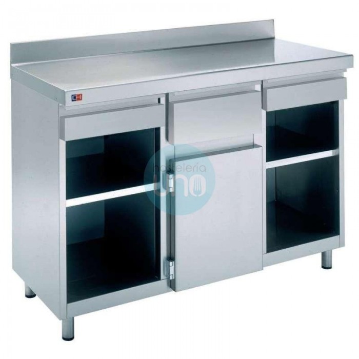 Mueble Cafetero 1 estante 2 cajones. Medidas: 202,5 x 60 x 104,5 cm Mueble Cafetero 1 estante 2 cajones. Medidas: 202,5 x 60 x 104,5 cm