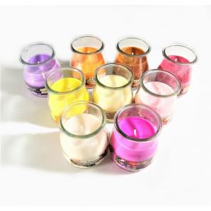 Vela perfumada vaso yogurt 100 g. color - gardenia - Imagen 1