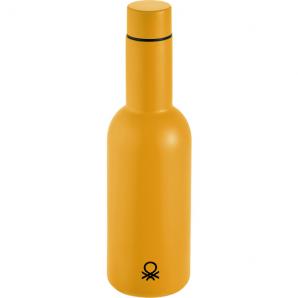 Botella de agua 550ml acero inoxidable amarilla casa benetton - Imagen 1