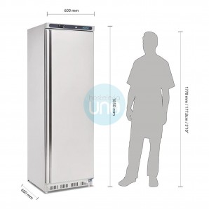 Congelador vertical, 1 puerta, 7 estantes, 1,8 metros de altura, 365 litros Polar