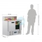 Mostrador Refrigerador, Mesa de Granito, 90 cm Ancho, 2 Puertas, 288 Litros Polar