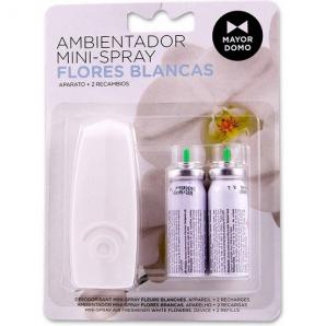 Ambientador mini spray flores blancas 2 und + aparato - Imagen 1