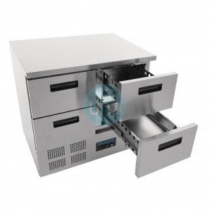 Mostrador Refrigerador Compacto, 4 Cajones / Puertas, 240 Litros Polar