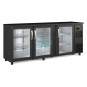 Frente Mostrador Refrigerado, Exterior Acero Plastificado Negro, 2 metros Largo Coreco SBE-200