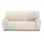 Rubi cubre sofa bicolor reversible 2 plazas aguamarina/crudo - Imagen 2