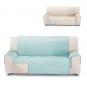 Rubi cubre sofa bicolor reversible 2 plazas aguamarina/crudo - Imagen 3