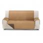 Rubi cubre sofa bicolor reversible 2 plazas beige/marron - Imagen 1