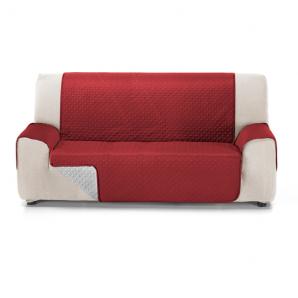 Rubi cubre sofa bicolor reversible 2 plazas rojo/perla - Imagen 1