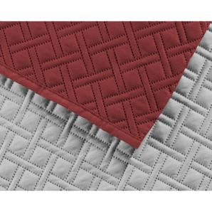 Rubi cubre sofa bicolor reversible 2 plazas rojo/perla - Imagen 5
