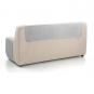 Rubi cubre sofa bicolor reversible 3 plazas perla/gris - Imagen 6