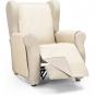 Rombo cubre sofa reversible acolchado 1 plaza beige/lino - Imagen 2