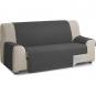 Rombo cubre sofa reversible acolchado 4 plazas gris/negro - Imagen 2