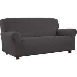 Funda de sofá elástica 2 plazas gris - Imagen 1