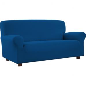 Funda de sofá elástica antimanchas 3 plazas azulón - Imagen 1