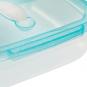 2en1 recipiente para microondas/congelador laura, 1 l, polipropileno, 17 x 17 x 6 cm, iceblue transparente - Imagen 6