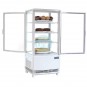 Expositor Refrigerado Blanco 4 Caras, 2 Puertas, 3 Estantes, 86 Litros Polar