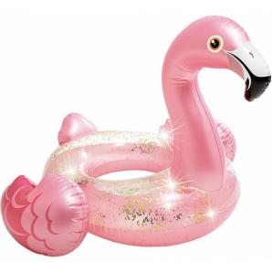 Rueda flamingo purpurina-99x89x71 cm - Imagen 1
