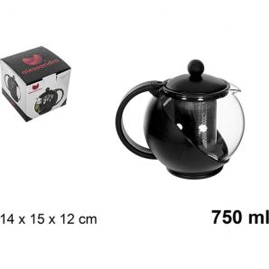 Jarra cafe/te 750ml con filtro negro - Imagen 1