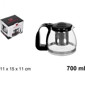 Jarra cafe/te 700ml con filtro negro - Imagen 1