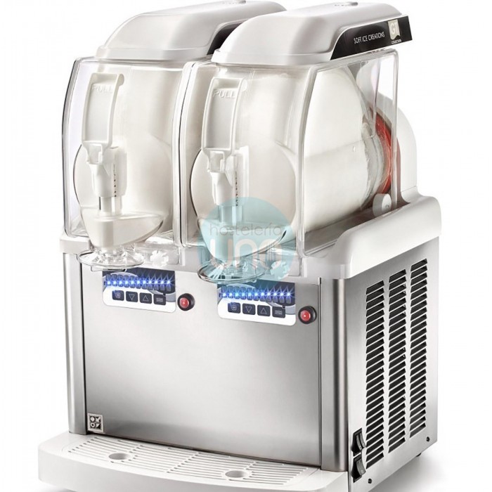 Máquina de helados SOFT, 2 cubas, 10 Litros, 765 W GT 2 SOFT