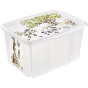 Caja de almacenamiento con decoración, con tapa, 45 litros, 55,5x40x30, winnie the pooh, colección paulina - Imagen 1
